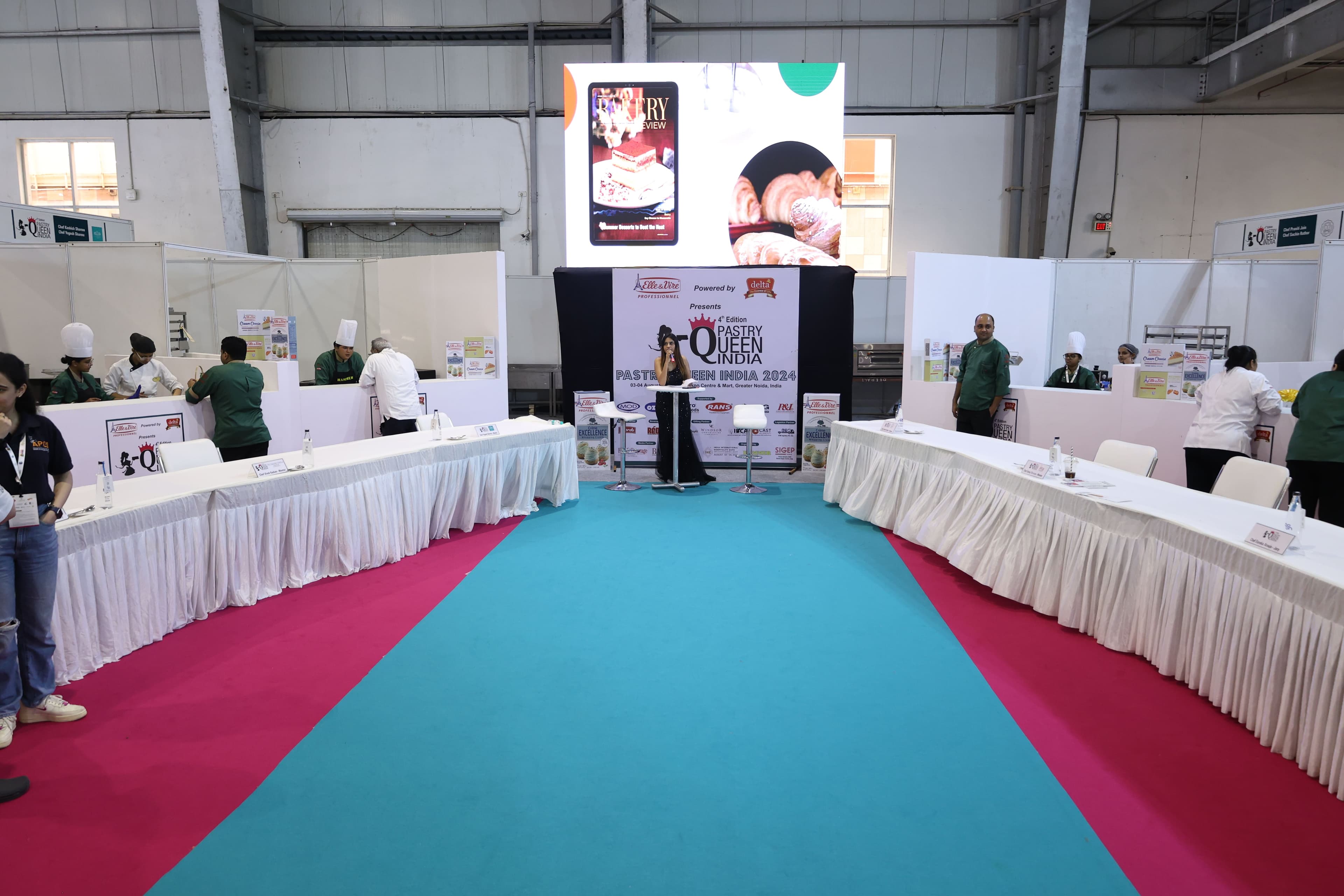 The competition floor