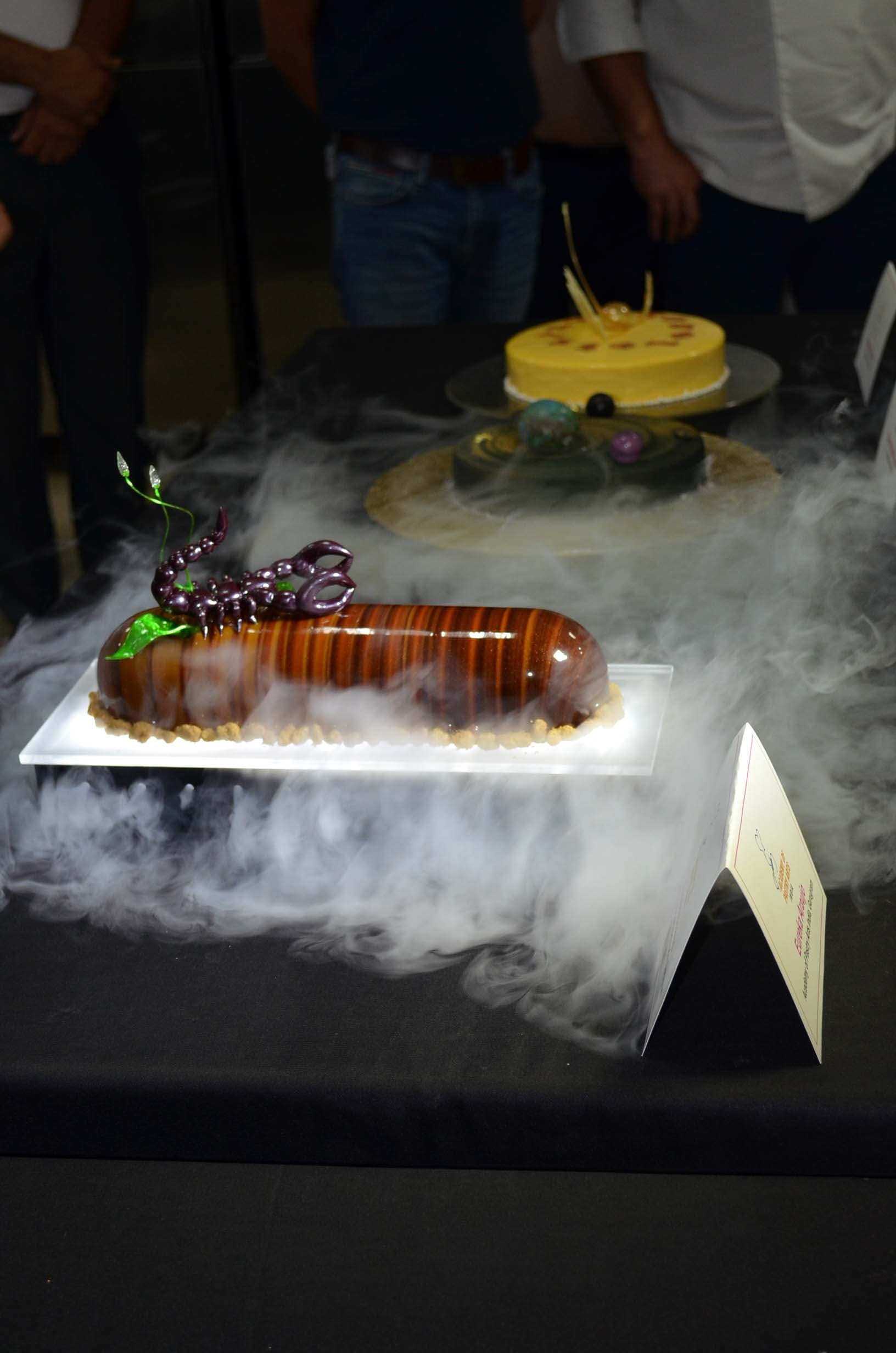 Chocolate, plated in smoke